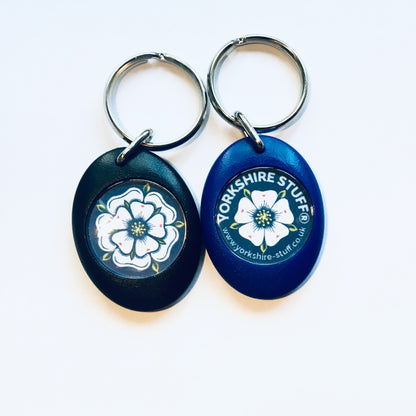 White Rose Keyring