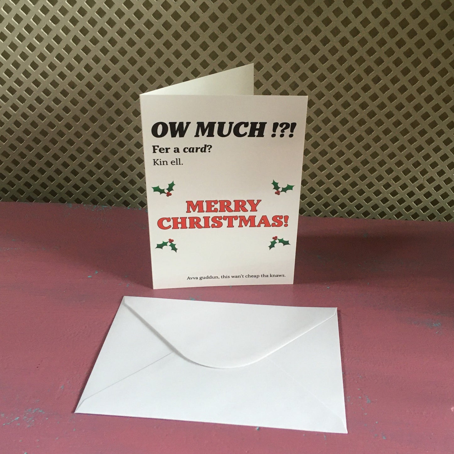 Ow Much Christmas Card