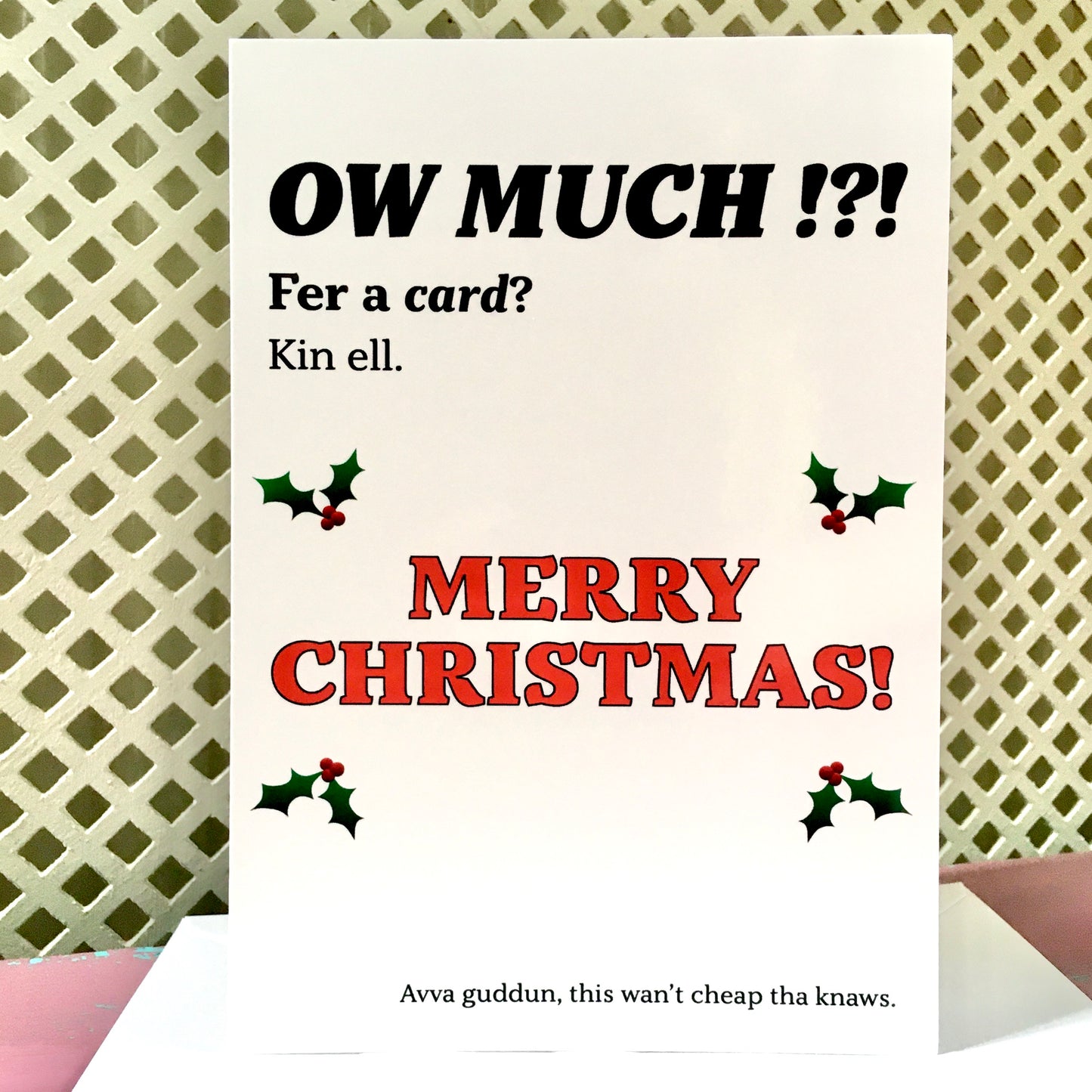 Ow Much Christmas Card