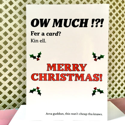 Ow Much Christmas Card