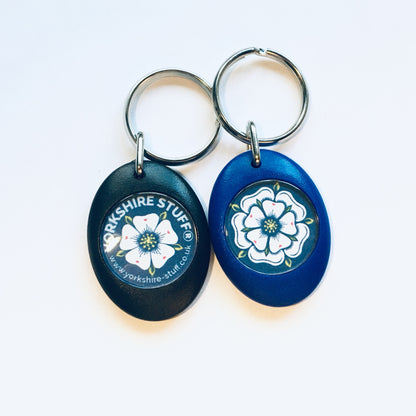 White Rose Keyring
