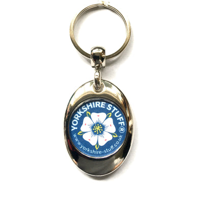 White Rose Keyring