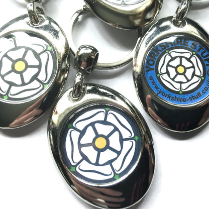 Yorkshire Rose Keyring