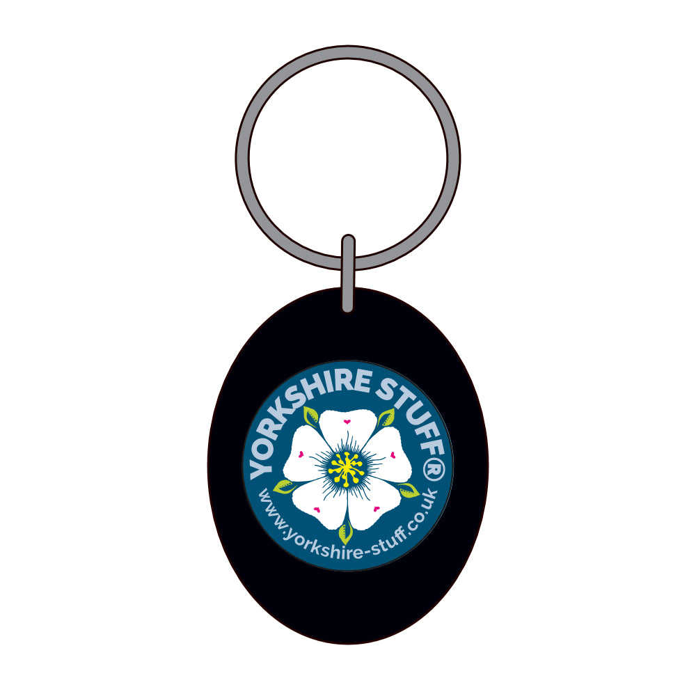 White Rose Keyring