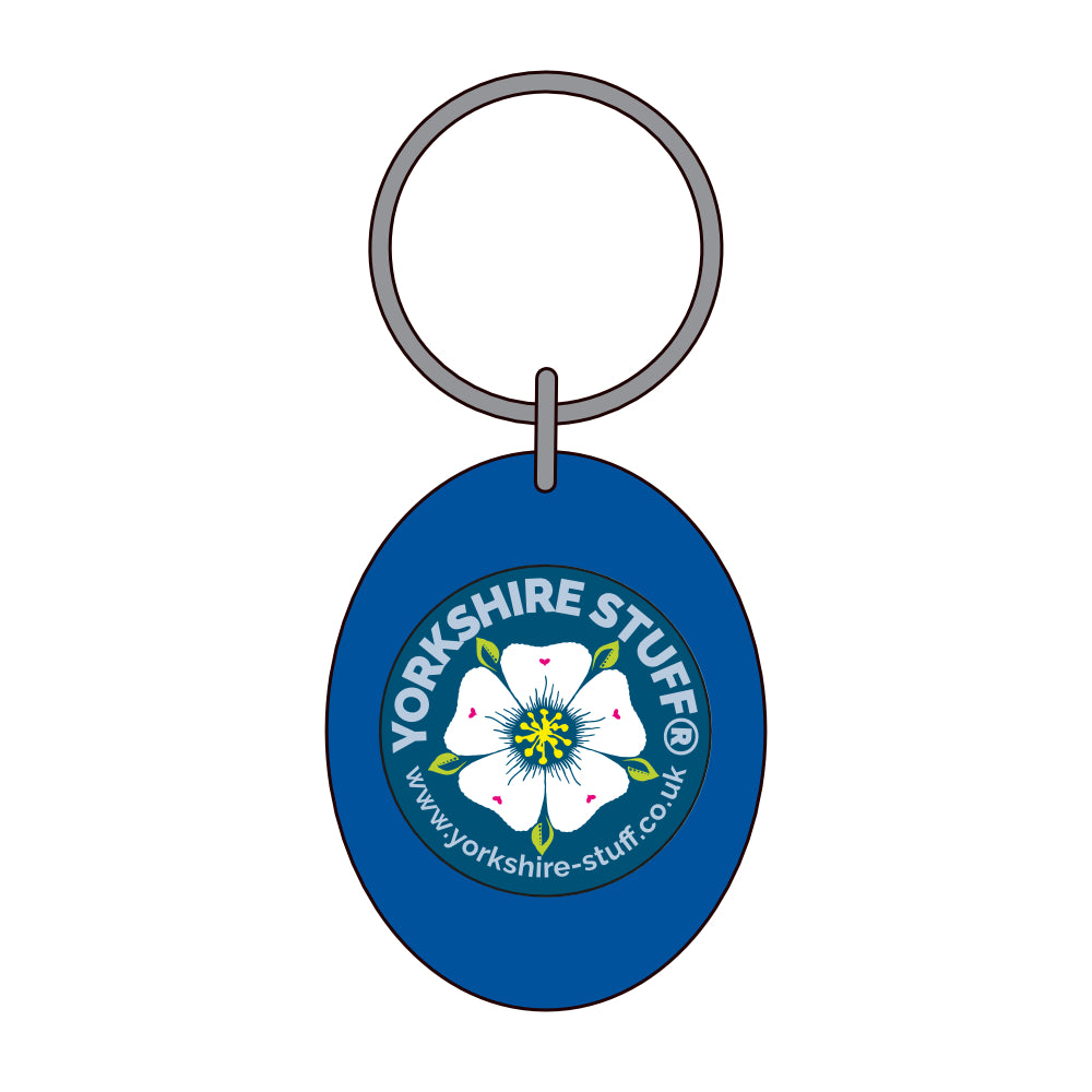 White Rose Keyring
