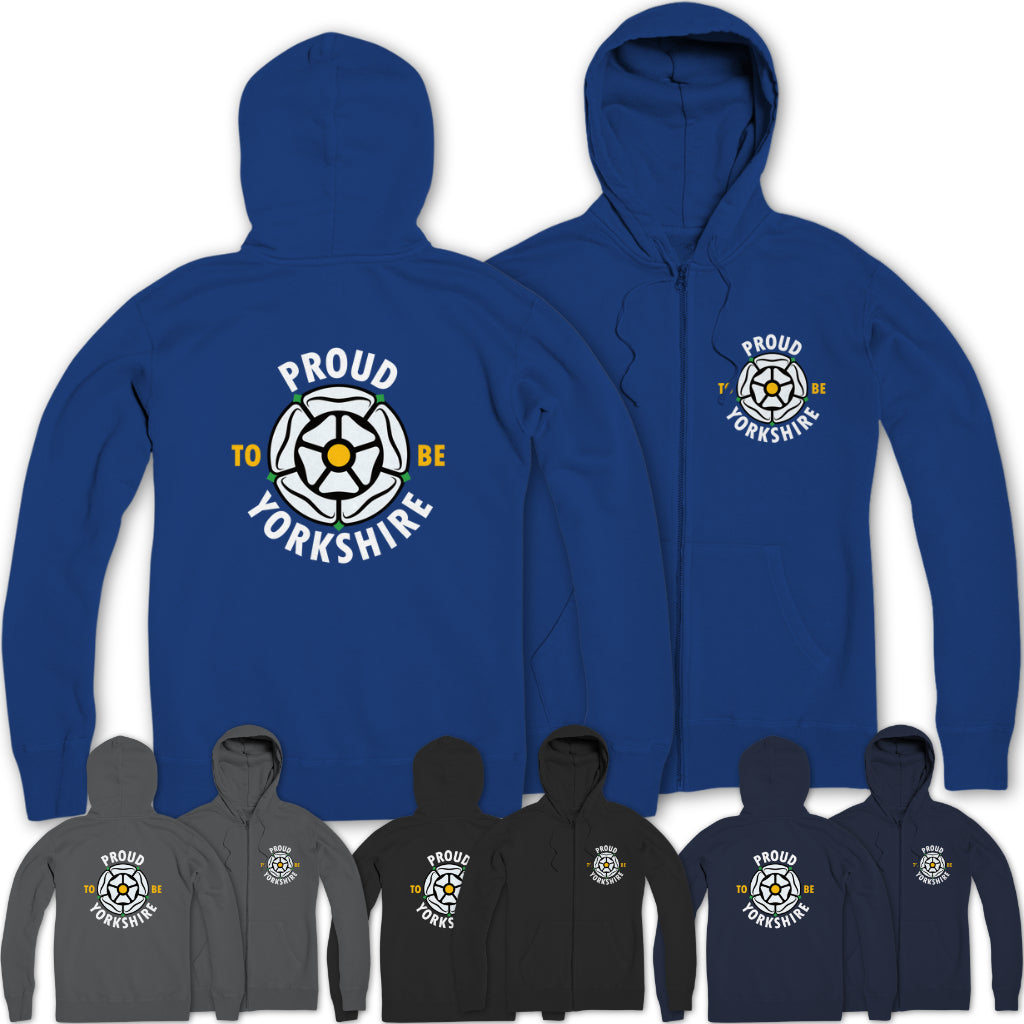 Proud to be Yorkshire Zip Hoodie